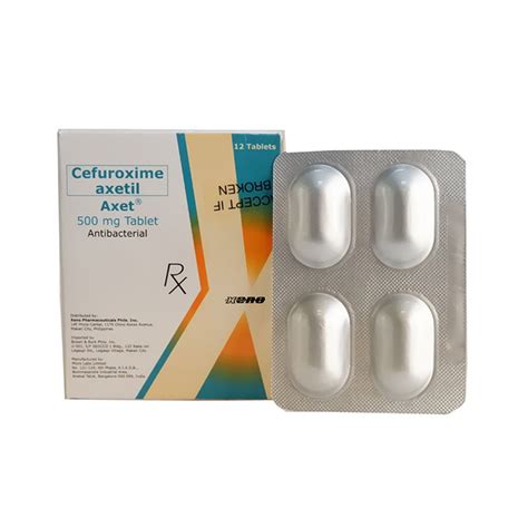 AXET Cefuroxime AXETil 500mg Film.